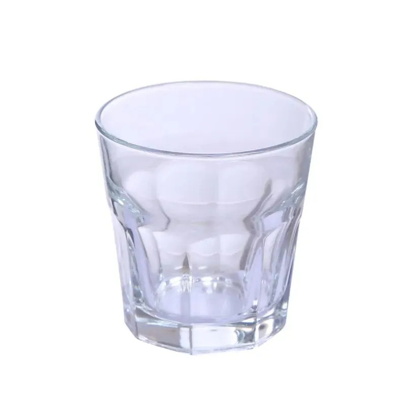 Morocco Whiskey Glasses Clear Crystal Beverageware | Set of 6 | 3 x 4 inches | 230ml
