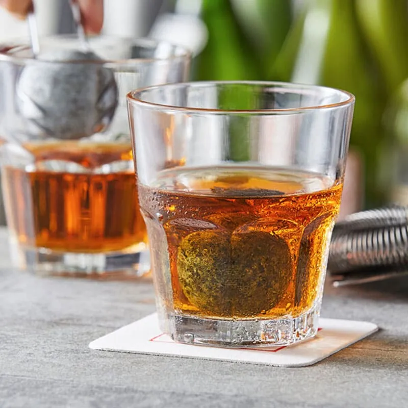 Morocco Whiskey Glasses Clear Crystal Beverageware | Set of 6 | 3 x 4 inches | 230ml