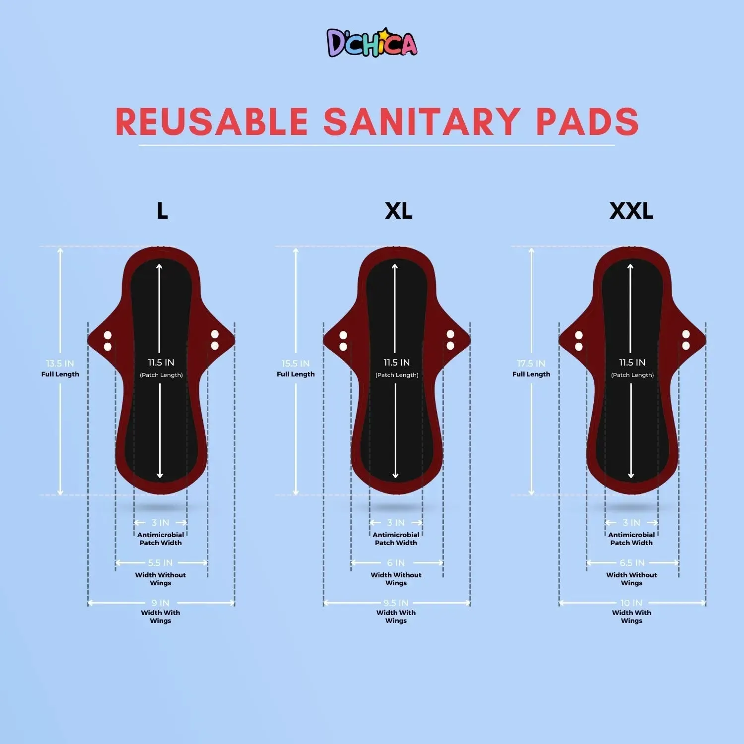 Rash-Free Period Panty & Reusable Sanitary Pads Combo | Skin-Friendly | Antimicrobial Lining | Lasts Up To 1.5 Years | Leakproof & Stain-Free | Black Panty & Assorted Pad