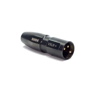 Rode VXLR  3.5mm Mini-Jack to 3-Pin XLR(M) Adaptor w/ Power Convertor
