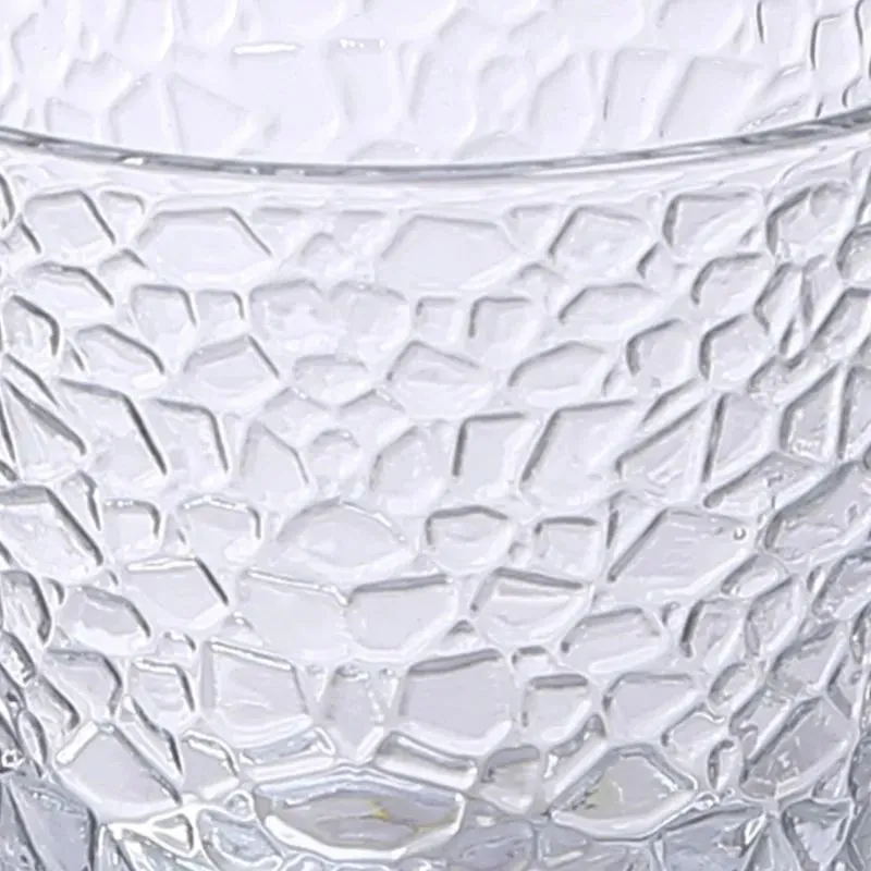 Rome Whiskey Glasses Clear Crystal Drinkware | Set of 6 | 4 x 4 inches | 240ml