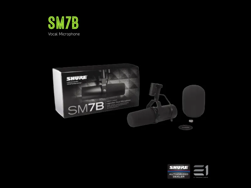 Shure SM7B Cardioid Studio Microphone