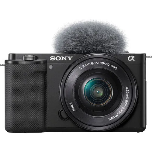 Sony Alpha ZV-E10 Mirrorless Camera with 16-50mm Lens (Black) - 7PC Accessory Bundle