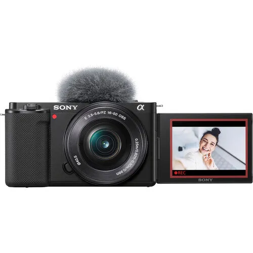 Sony Alpha ZV-E10 Mirrorless Camera with 16-50mm Lens (Black) - 7PC Accessory Bundle