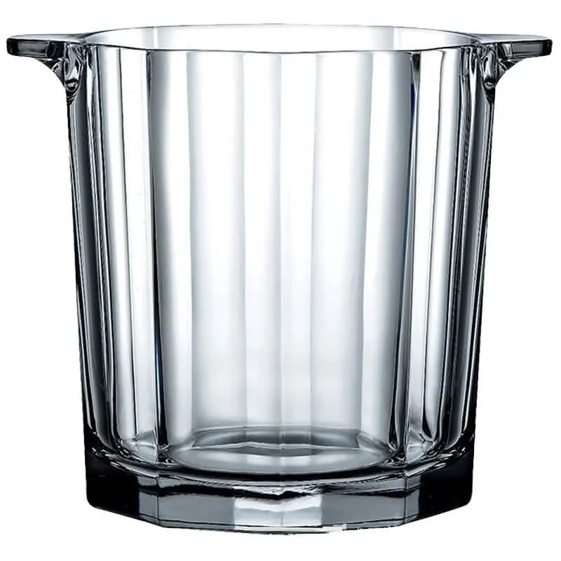 Stylish Crystal Glass Ice Bucket for Wine, Champagne, and Spirits