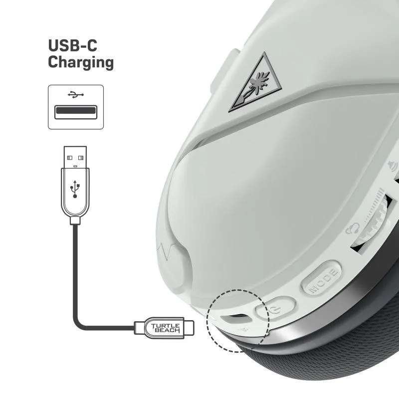 Turtle Beach Stealth 600P Gen 2 USB Wireless Gaming Headset Headphones PlayStation PS5 PS4 Switch PC White