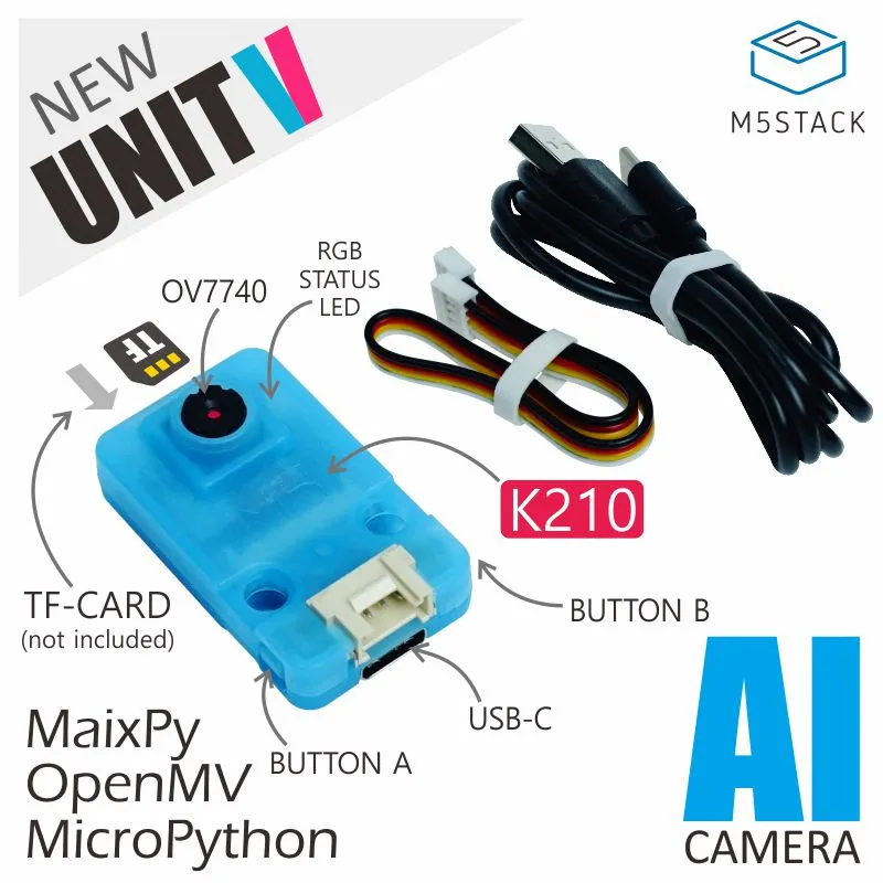 UnitV k210 Edge Computing AI Camera(OV7740)