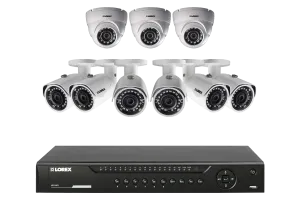 Weatherproof HD IP Camera system with 16-Channel HD NVR