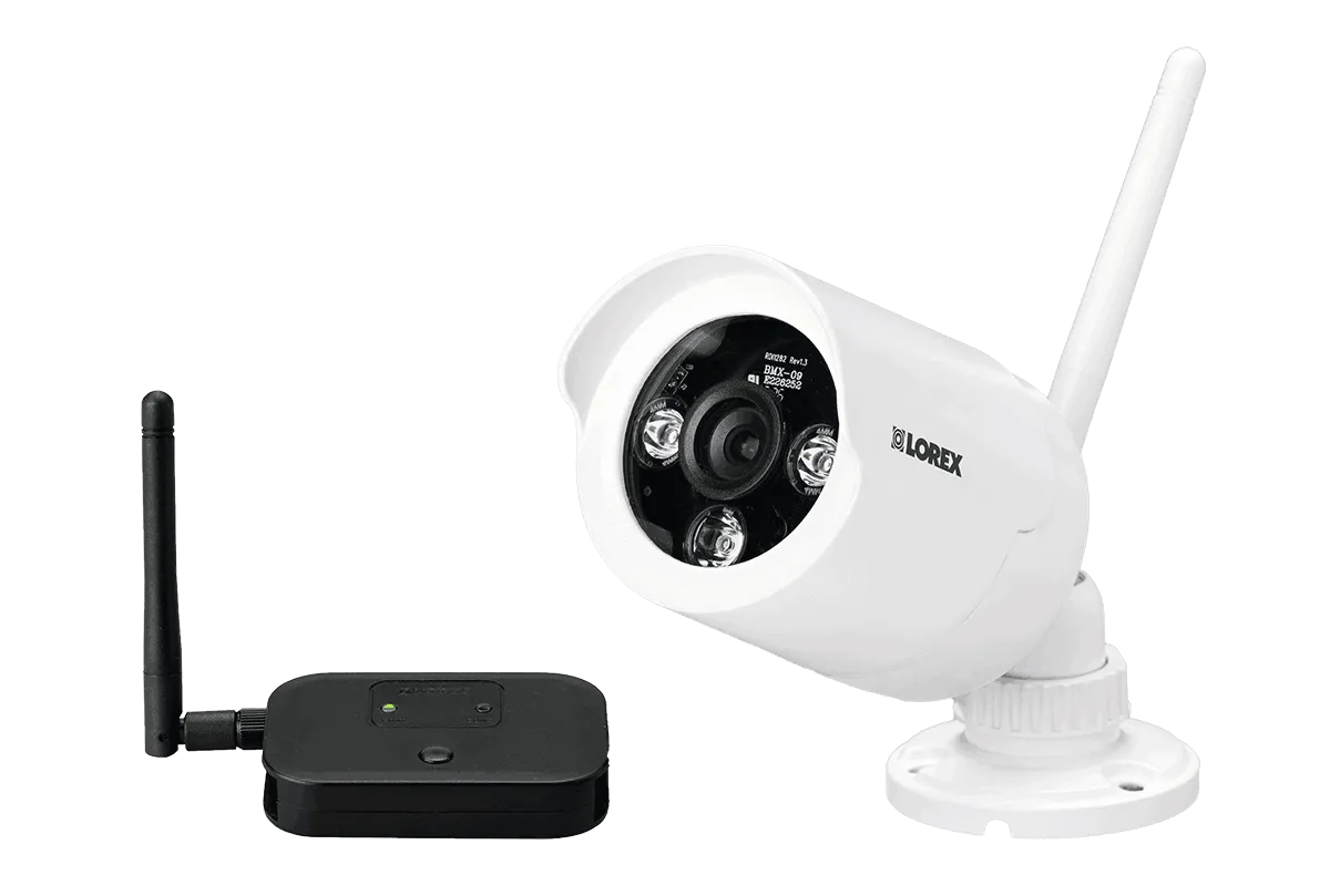 White wireless cameras with night vision (4-pack)