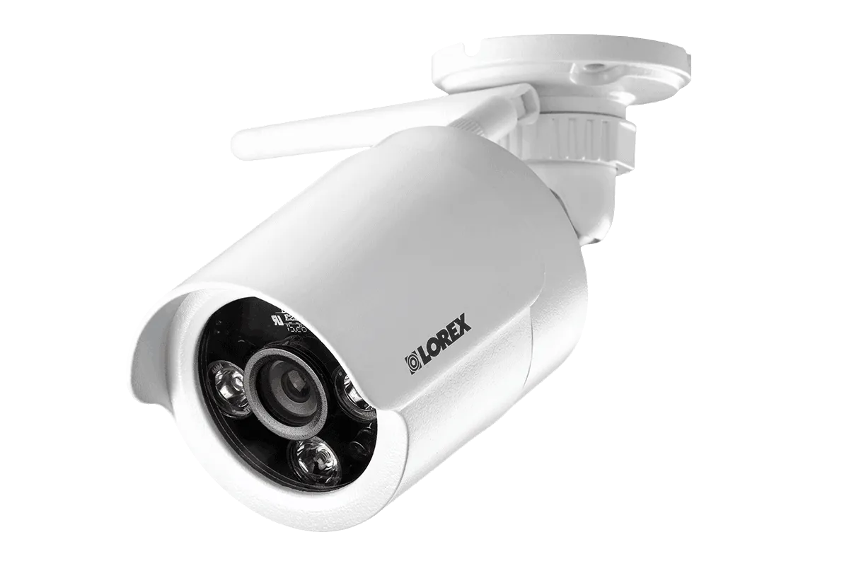 White wireless cameras with night vision (4-pack)